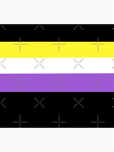 Non Binary Pride Flag Poster For Sale By Nyxfn Redbubble