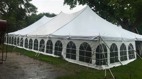 Wedding Tent In Carroll Iowa 40 X 80 Rope And Pole Tent Rental
