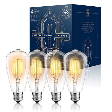 Top Rated Led Edison Light Bulbs 4w St64 Warm Colour