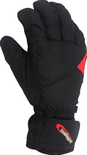Hotfingers Pc33 Womens Gem Glove Blackred M Black And Red Women