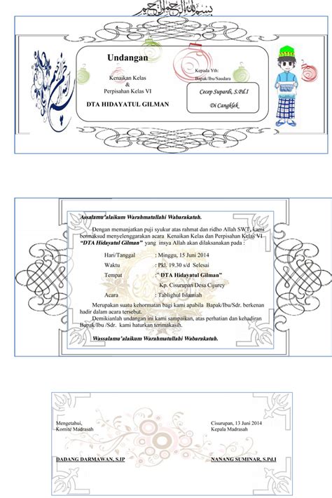 Download Surat Undangan Kenaikan Kelas