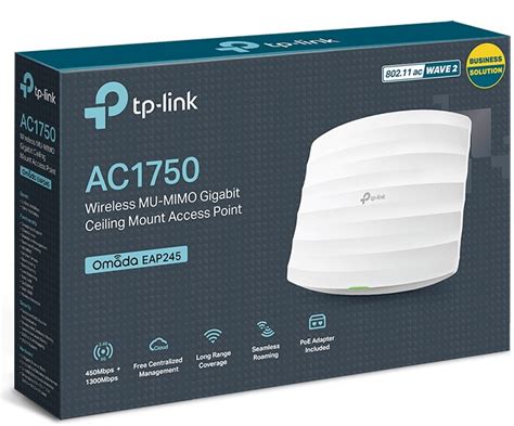 Tp Link Eap245 Ac1750 Wireless Dual Band Gigabit Ceiling Mount Access