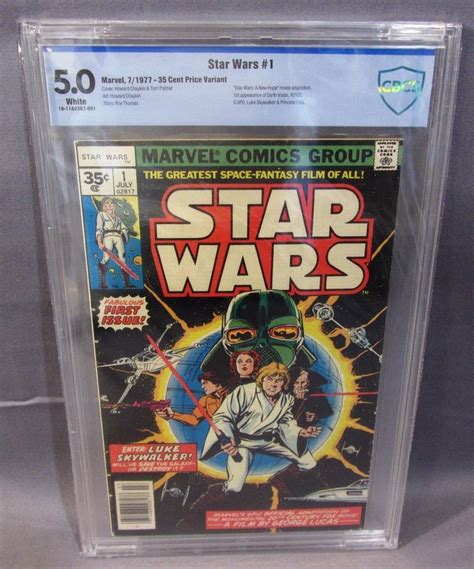 Star Wars 1 Rare 35 Cent Price Variant Cbcs 50 Vf Marvel Comics 1977 Cgc 35 Marvel