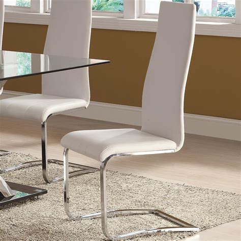 Coaster Modern Dining 1023106x100515wht 7 Piece White Table And White