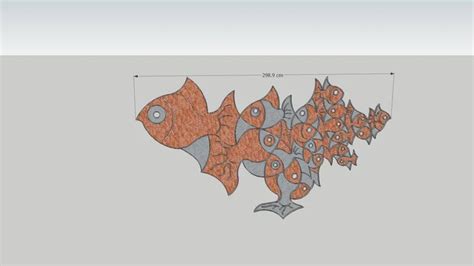 Fish Wall Sculpture For Feluka Seafood Restaurant Beirut 3d Warehouse