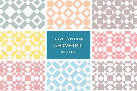 Seamless Geometric Patterns Custom Designed Graphic Patterns