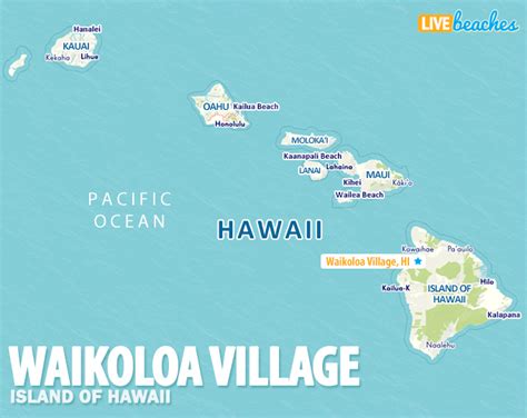 Map Of Waikoloa Village Hawaii Live Beaches