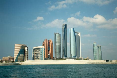 Hd Wallpaper Skyscrapers And Skyline Of Abu Dhabi In United Arab