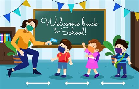 Back To School In New Normal 2530862 Vector Art At Vecteezy