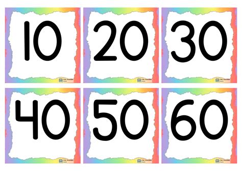 Skip Counting By 10s Flashcards Fun Teacher Files