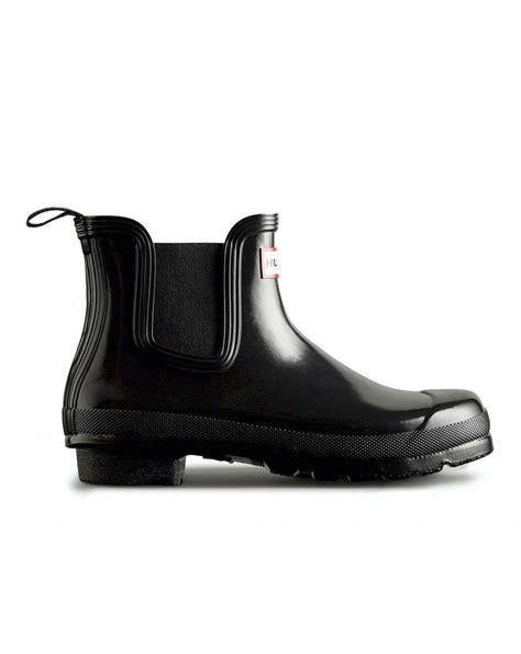 Original Gloss Welly D Fit Black Womens Hunter Ankle Boots ⋆