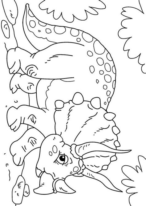 Coloring pages for adults and kids. Malvorlage Dinosaurier - Triceratops. Bilder für Schule ...