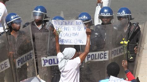 Zimbabwe Police Break Up Anti Mugabe Protest Robert Mugabe News Al Jazeera