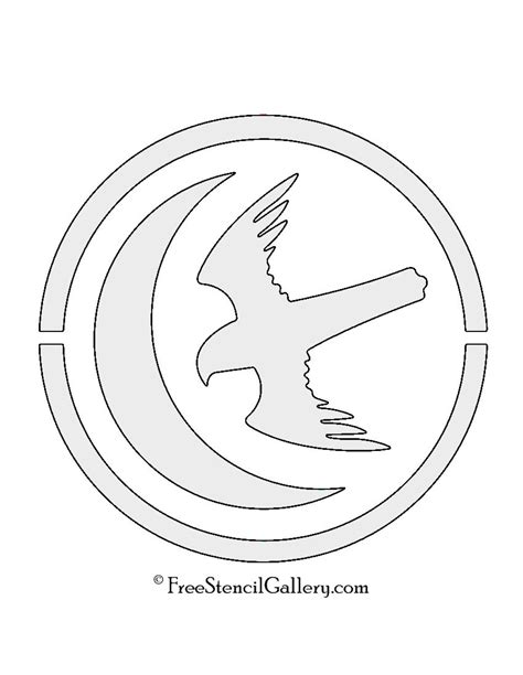 Game Of Thrones House Arryn Sigil Stencil Game Of Thrones Crests