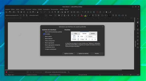 Como Ativar A Interface Ribbon Com Abas No Libreoffice