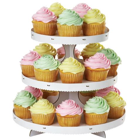 Paper Cupcake Stand Corrugated Cupcake Stand White Party