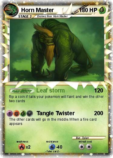 › how to get trevenant. Pokémon Horn Master - Leaf storm - My Pokemon Card