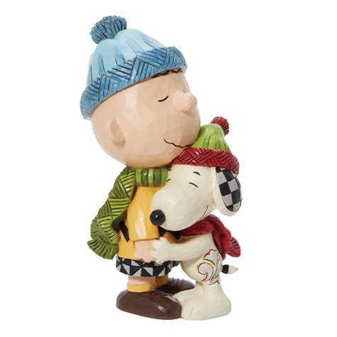 Snoopy And Charlie Brown Hugging Jim Shore