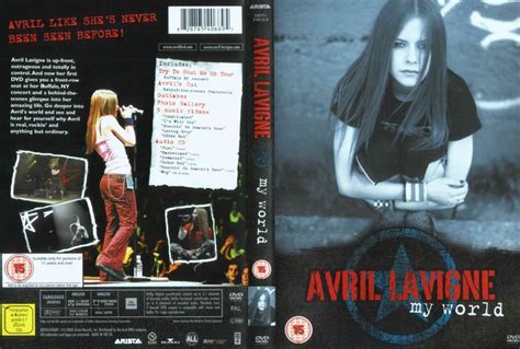 The Dvd Cover For Avril Lavinene My World