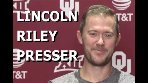 Lincoln Riley Presser 9 15 20 Youtube