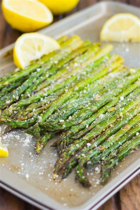 This Roasted Lemon Parmesan Asparagus Is A Simple And Easy Side Dish