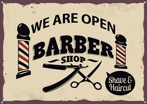 Barber Shop Metal Sign Barbers Decor Barbers Signs Barber Etsy