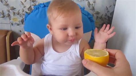 FUNNY BABIES EATING LEMON COMPILATION ENJOY YouTube
