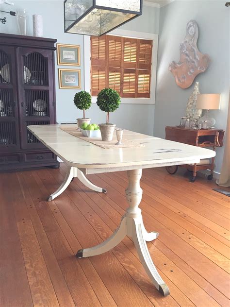Duncan Phyfe Dining Table Painted With Annie Sloan Chalk Paint Painted