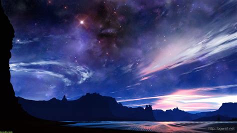 Clear Night Sky In The Desert Wallpaper Background Wallpaper Hd