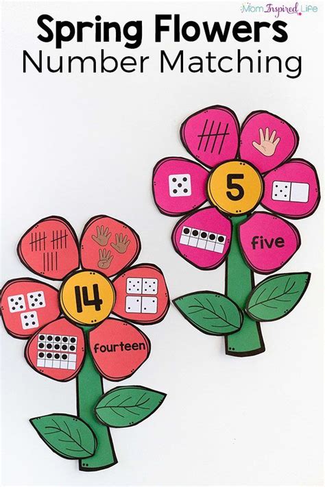Maybe you would like to learn more about one of these? Printable Flower Number Matching Activity | Spring math ...