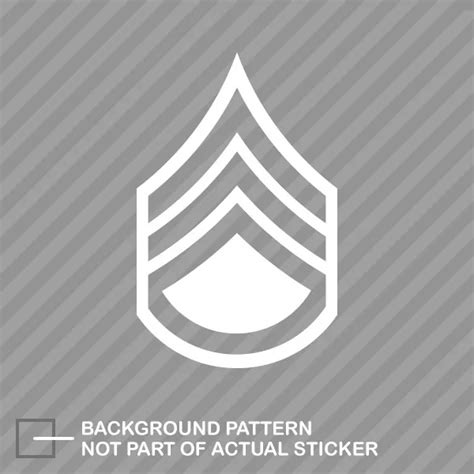 E 6 Staff Sergeant Rank Sticker Decal Vinyl Ssg Or 6 E6 Us Army 496