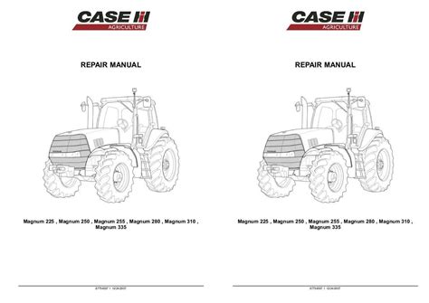 Service Manual For Case Ih Tractors Model Magnum 280 Diy Repair Manuals