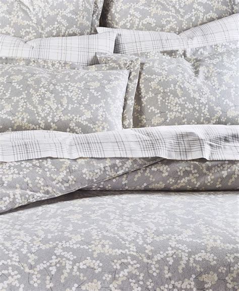 Martha Stewart Collection Holiday Flannel Winterberry Comforter Full