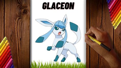 How To Draw Glaceon Pokemon Youtube