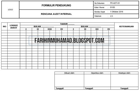 Penemu tes ini, ehrig wartegg adalah seorang psikolog asal jerman. Contoh Form Pendukung SOP Audit Internal - Farihin's Blog