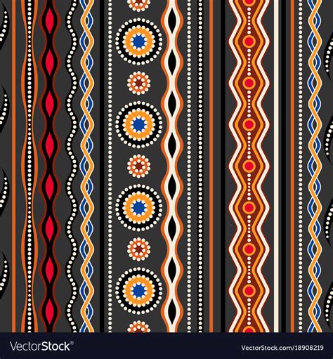 Ethnic Seamless Pattern Australian Traditional Vector Image