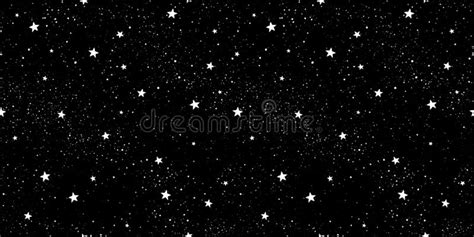 Seamless Pattern With Stars Hand Drawn Stars Texture Night Starry Sky