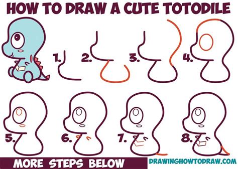 It is fun for you. How to Draw Cute / Chibi / Kawaii Totodile from Pokemon ...