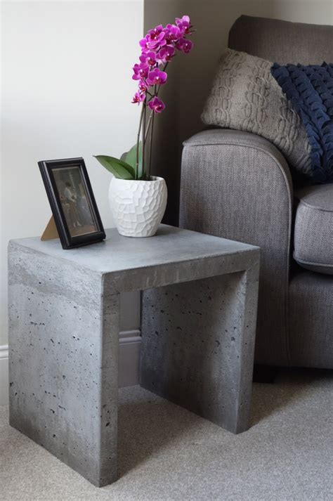 Concrete Outside Side Tables Table Outdoor Accent Concrete Stone Side
