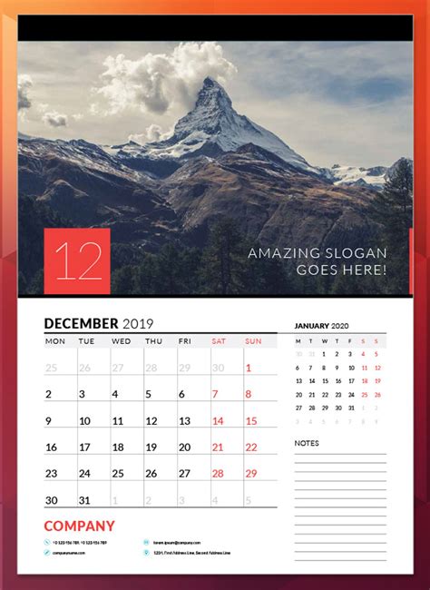 Free Indesign Calendar Template
