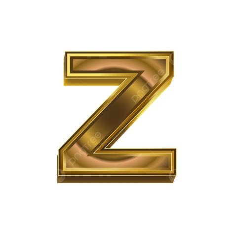 Alphabet 3d Letters Vector Hd Png Images Golden 3d Letter Z Luxury