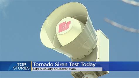 Denver Tests Tornado Sirens Wednesday Morning Youtube