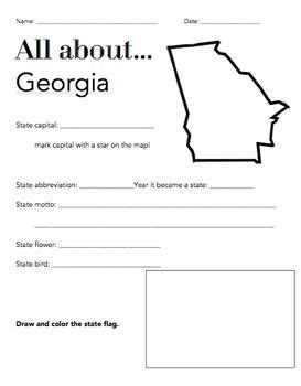 Georgia Nd Grade Worksheet