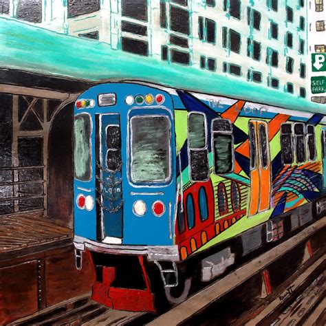 Chicago Graffiti Train Painting By Char Swift Fine Art America