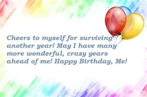 137 Best Birthday Wishes For Myself Happy Birthday To Me Bayart