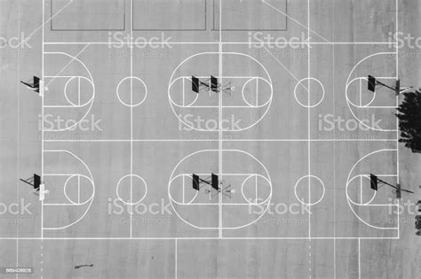 Aerial Of Basketball Courts Stock Photo Download Image Now