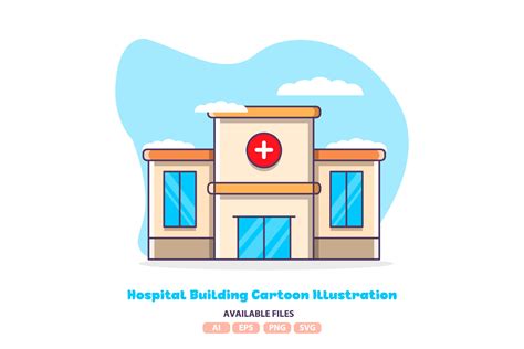 Cartoon Hospital Building