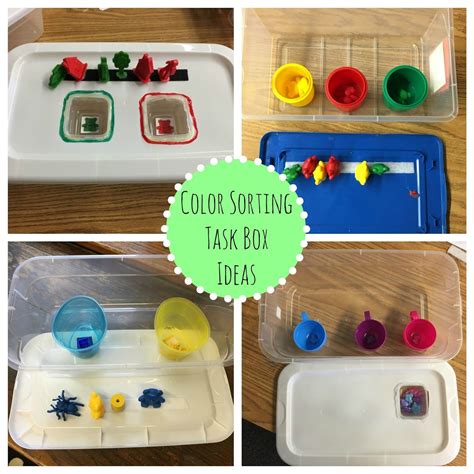 Simple Task Box Ideas Task Boxes Task Boxes Preschool Teacch Tasks