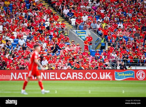 nathaniel cars branding during the first half wales v armenia in a