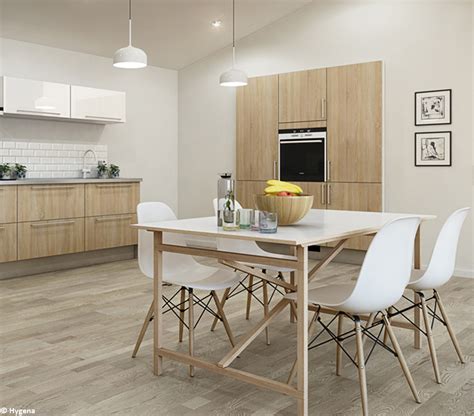 Déco moderne de cuisine en bois clair. Cuisine scandinave meuble - Le bois chez vous